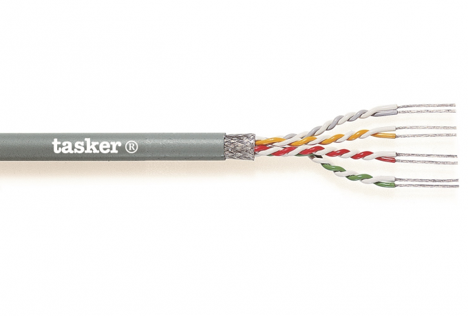 silhuet Omkreds døråbning Braided shielded twisted pair cables 8x2x0,22 -C187 | Tasker