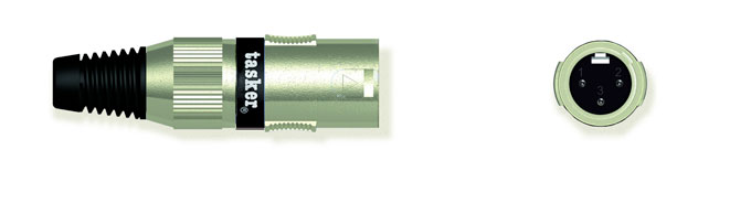 XLR 3 Pin Male connector - Metal