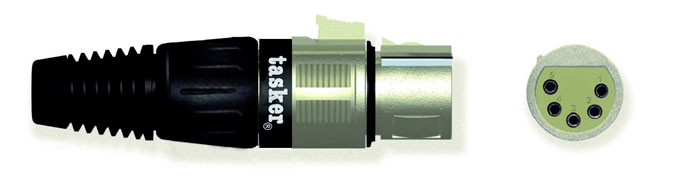 XLR  5 Pin Female connector