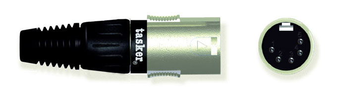 XLR 5 Pin Male connector