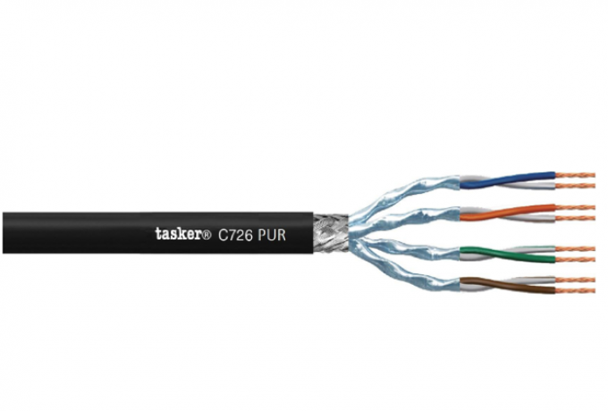  Cable LAN 7 S-F.T.P. in PUR 4x2x0,14mm²