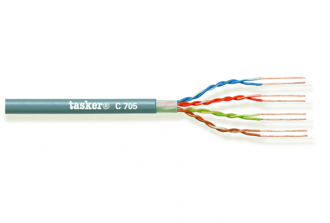 Begrænse bejdsemiddel Hane LAN cable 5e U.T.P. 4x2x0,14 mm² -C705 | Tasker